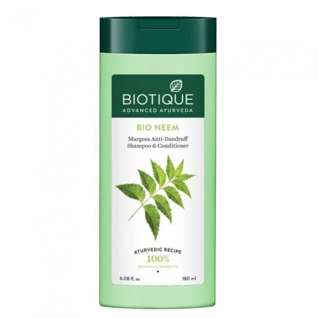 Šampūnas ir kondicionierius Neem Margosa Anti-Dandruff, Biotique, 340 ml