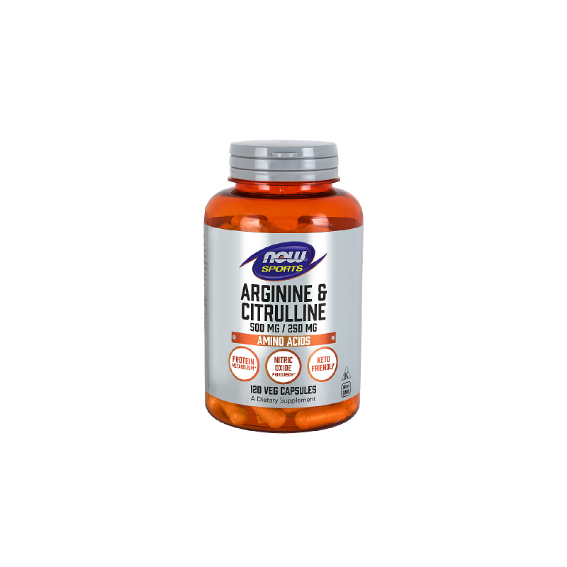 Пищевая добавка Аргинин Цитруллин, NOW, 750 мг, 120 капсул