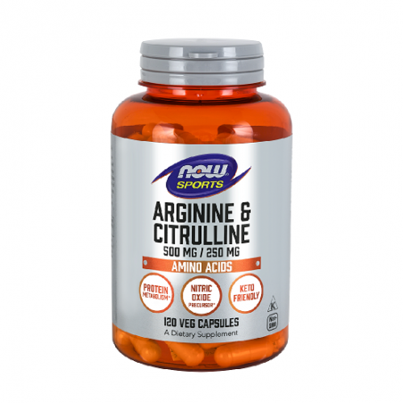 Пищевая добавка Аргинин Цитруллин, NOW, 750 мг, 120 капсул