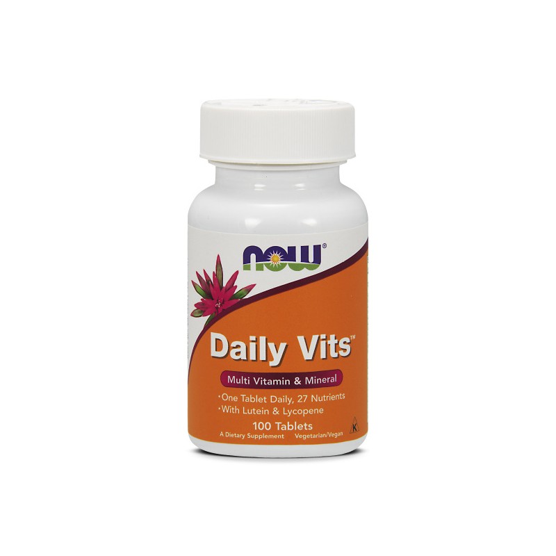 Multivitaminų ir mineralų kompleksas Daily Vits, NOW, 100 tablečių