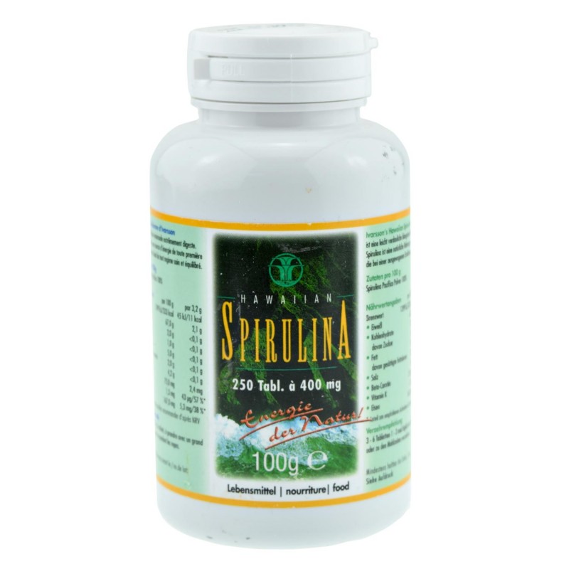 Havajų spirulinos Pacifica Hawaiian tabletės, 400mg, 250 tablečių