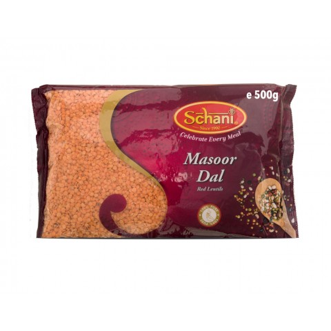 Raudonieji skaldyti lęšiai Masoor Dal, Schani, 500 g
