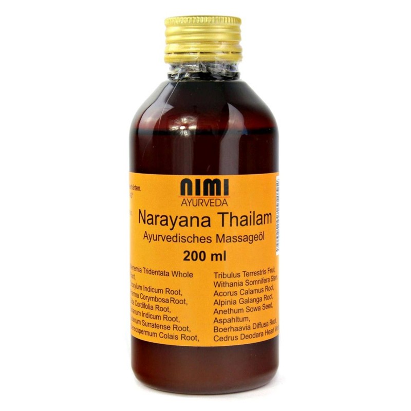 Atpalaiduojantis kūno masažo aliejus Narayana Thailam, Nimi Ayurveda, 200 ml