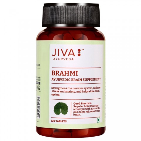 Биологически активная добавка Брахми, Jiva Ayurveda, 440 мг, 120 таблеток