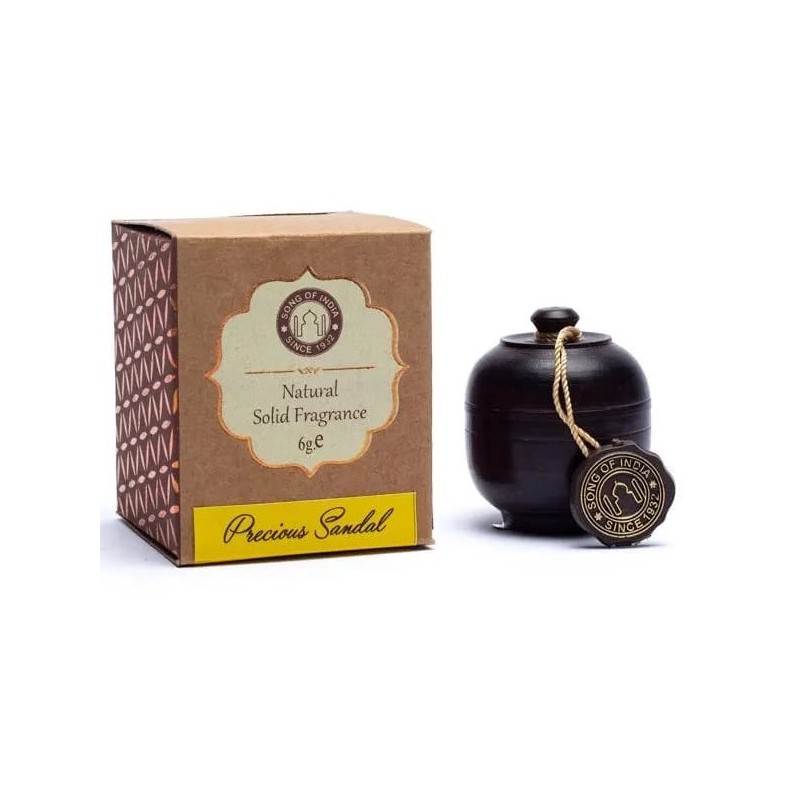 Namų kvapas Sandalwood raudonmedžio indelyje, Song of India, 6g Namų kvapas Sandalwood raudonmedžio indelyje, Song of India, 6g