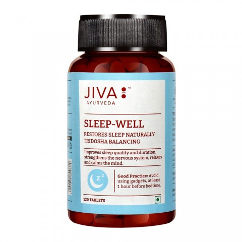 Maisto papildas Sleep-Well, Jiva Ayurveda, 120 tablečių