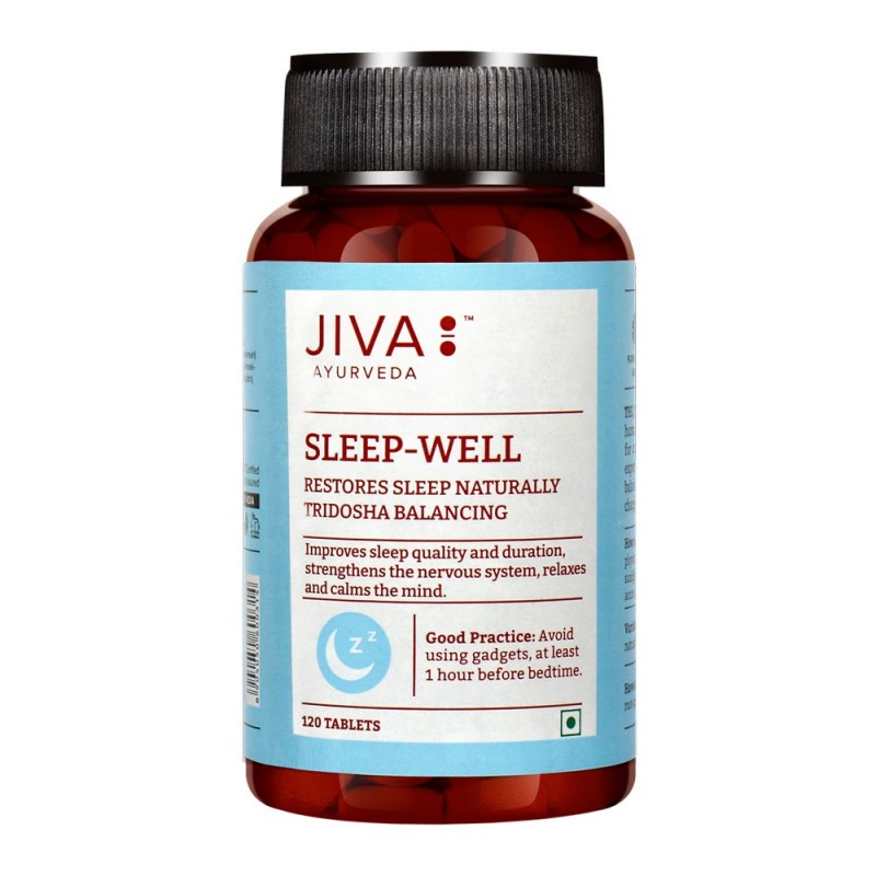 Maisto papildas Sleep-Well, Jiva Ayurveda, 120 tablečių