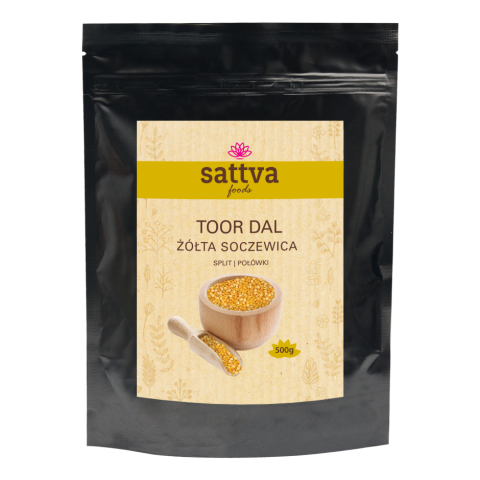 Toor Dall split lentils, Sattva Foods, 500g