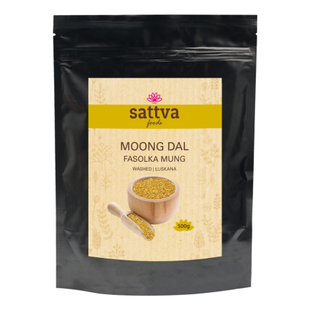 Бобы мунг Moong Dal, дробленые, промытые, Sattva Foods, 500 г