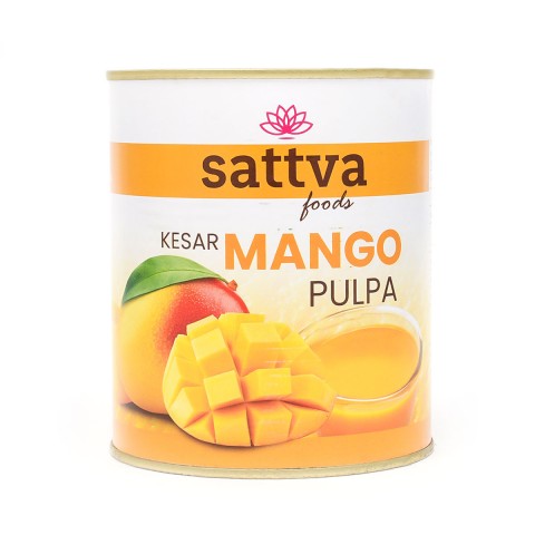 Konservuotų mangų tyrė Mango, Sattva Foods, 850g