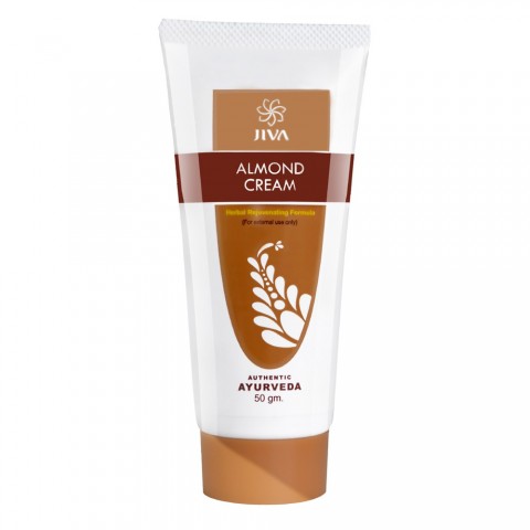 Drėkinantis veido odos kremas Almond Cream, Jiva Ayurveda, 50g