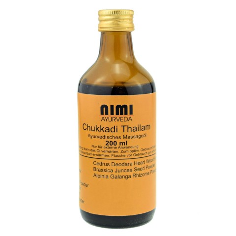 Ayurvedic massage oil Chukkadi Thailam, Nimi Ayurveda, 200 ml