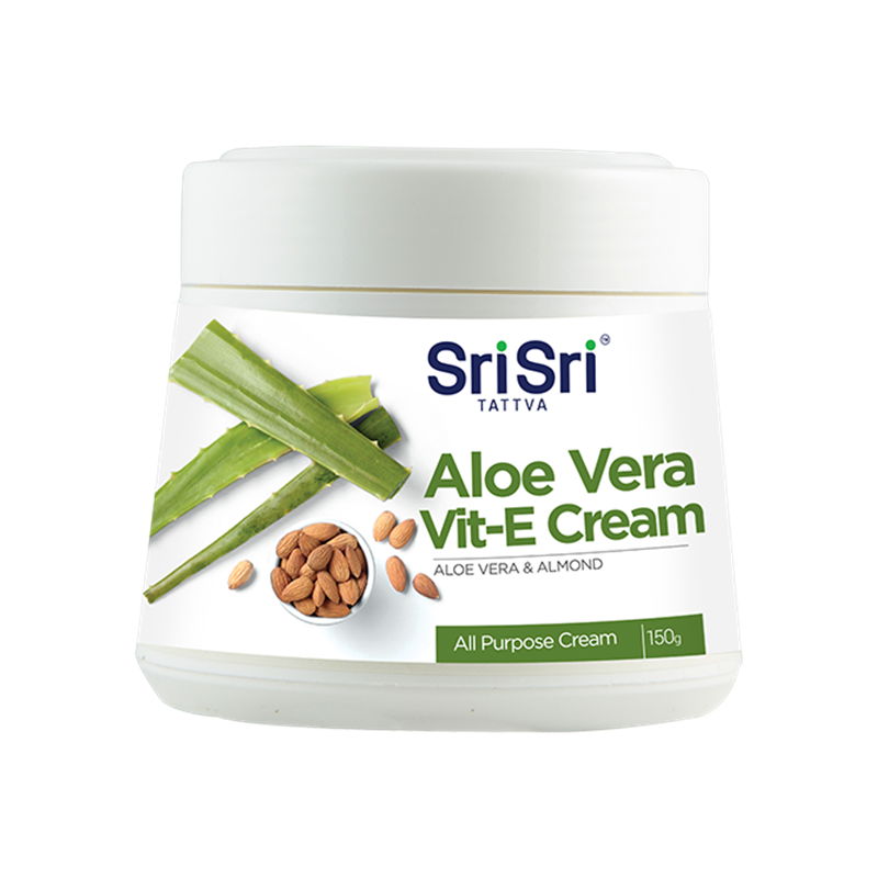 Veido ir kūno kremas Aloe Vera Vit E Cream, Sri Sri Tattva, 150g
