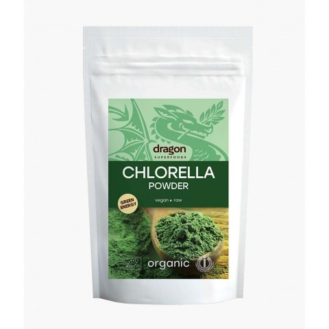 Chlorella milteliai, ekologiški, Dragon Superfoods, 200g
