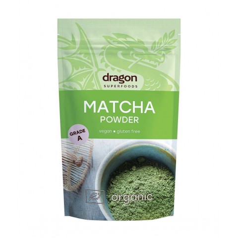 Порошок чая маття Matcha Grade A, органический, Dragon Superfoods, 100г