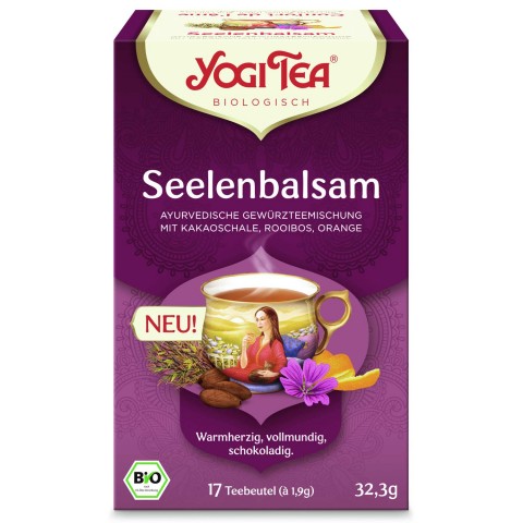 Prieskoninė arbata Soul Balm, Yogi Tea, ekologiška, 17 pakelių