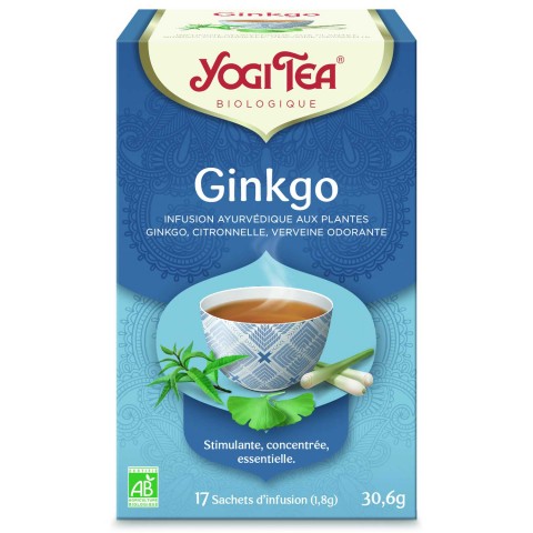 Пряный чай Ginkgo Klarer Geist, Yogi Tea, органический, 17 пакетиков