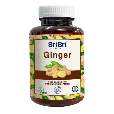 Imbiero šaknies ekstraktas Ginger, Sri Sri Tattva, 60 tablečių