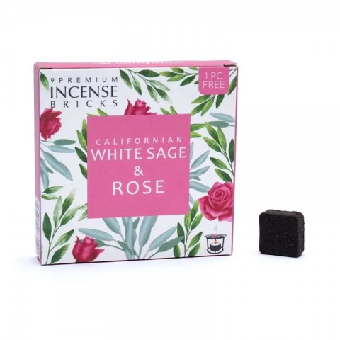 Smilkalų kaladėlės White Sage & Rose, Aromafume, 40g