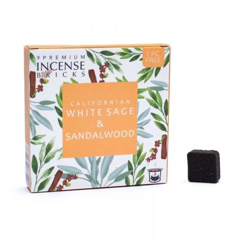 Smilkalų kaladėlės White Sage & Sandalwood, Aromafume, 40g