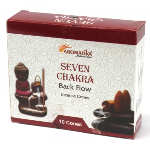 Backflow cones "7 Chakras", Aromatika, 10 pcs.