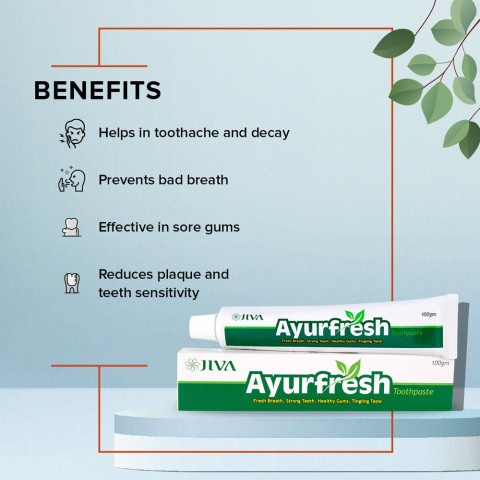 Аюрведическая зубная паста Ayurfresh, Jiva Ayurveda, 100 г