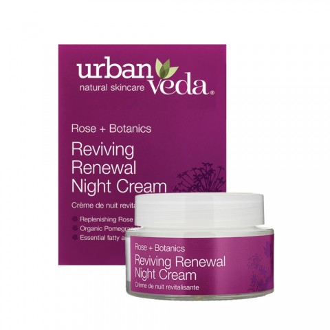 Regenerating night face cream for mature skin, Urban Veda, 50 ml