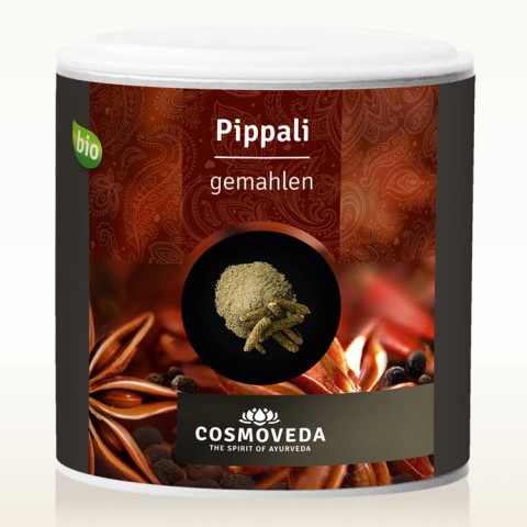 Ilgieji pipirai Pippali, malti, ekologiški, Cosmoveda, 100 g