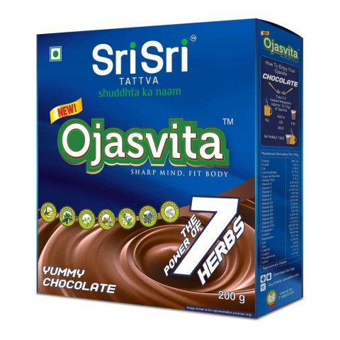 Herbal mixture for ayurvedic drink Chocolate Ojasvita, Sri Sri Tattva, 200g