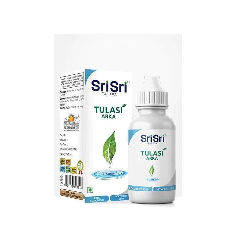 Lašai Tulasi Arka, Sri Sri Tattva, 30ml Lašai Tulasi Arka, Sri Sri Tattva, 30ml