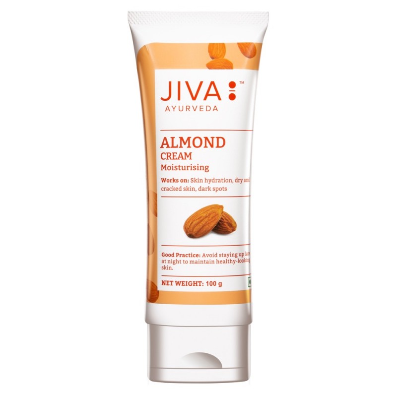 Drėkinantis veido odos kremas Almond Cream, Jiva Ayurveda, 100g