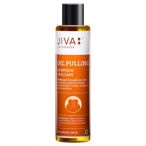 Ayurvedic oil for rinsing the oral cavity Pulling, Jiva Ayurveda, 200ml