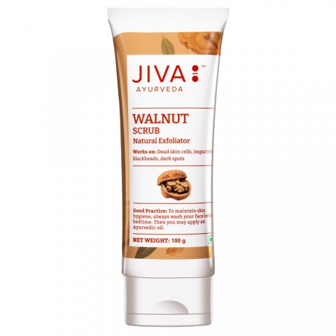 Facial scrub with walnuts, Jiva Ayurveda, 100g