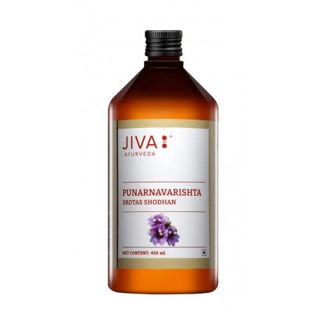 Ajurvedinių žolelių sirupas Punarnavarishta, Jiva Ayurveda, 450ml