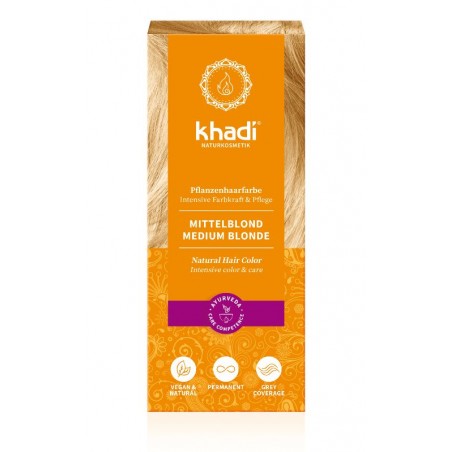 Natural dye for light and gray hair Sunrise, Khadi, 100g