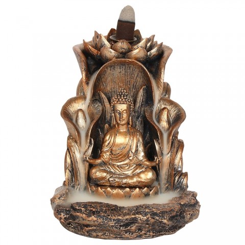 Backflow Waterfall Effect Holder Bronze Budha