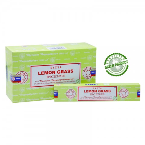 Smilkalų lazdelės Lemon Grass, Satya, 15g