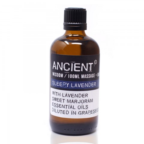 Расслабляющее и успокаивающее массажное масло Sleepy Lavender, Ancient, 100 мл