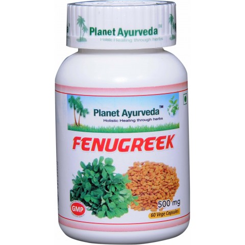 Fenugreek, organic, Planet Ayurveda, 60 capsules