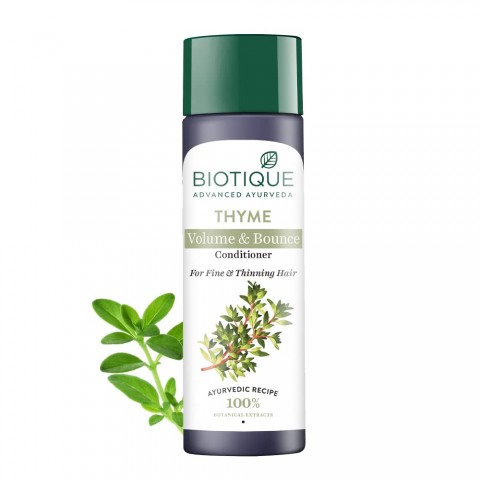 Hair conditioner for thin and rare hair with thyme Bio Thyme, Biotique, 120 ml