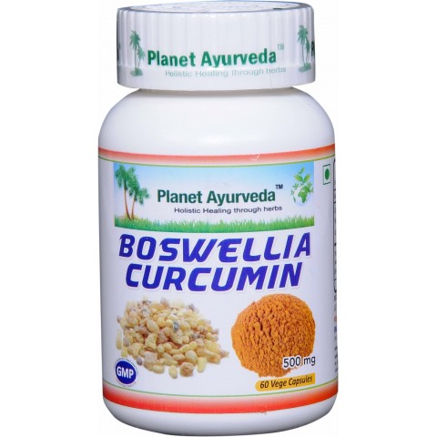 Food supplement Boswellia Curcumin, Planet Ayurveda, 60 capsules