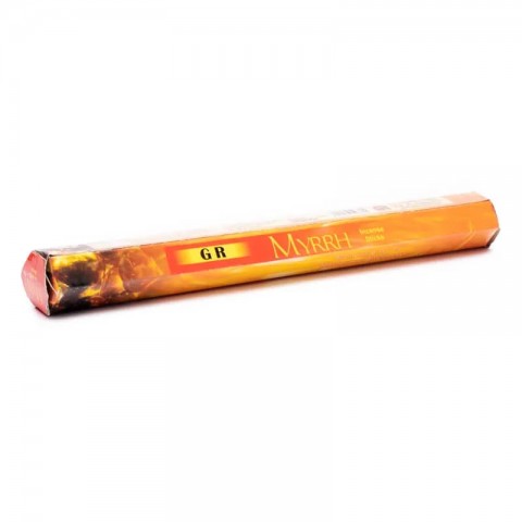 Incense sticks in a hexagonal box Myrrh, GR, 20g