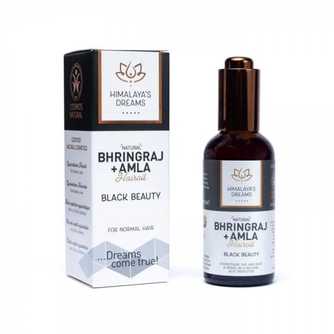 Ayurvedic Hair Oil Bhringraj & Amla / Black Beauty, Himalaya's Dreams, 100ml