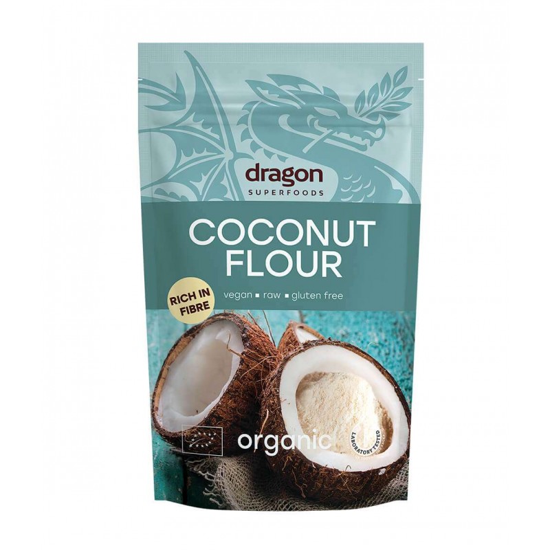 Kokosų miltai, ekologiški, Dragon Superfoods, 200g