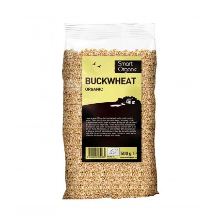 Unroasted buckwheat, organic, Smart Organic, 500g