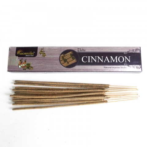 Vedinės smilkalų lazdelės Cinnamon, Aromatika, 15g
