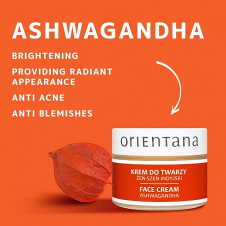 Ashwagandha Face Cream, Orientana, 40g