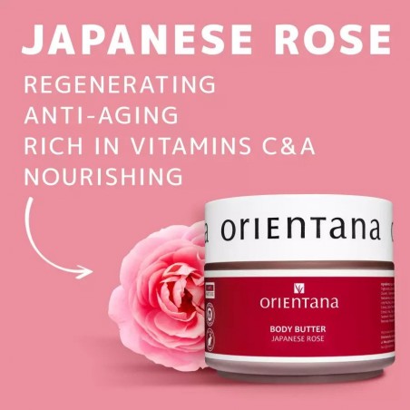 Japonijos rožių kūno sviestas, Orientana, 100g