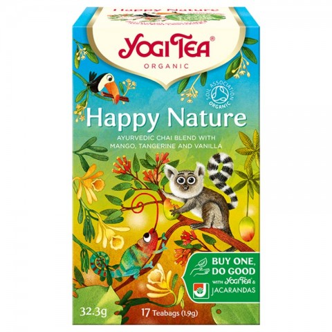Фруктовый чай со специями Happy Nature, Yogi Tea, 17 пакетиков