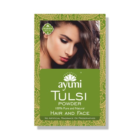 Порошок индийского базилика для лица и волос Tulsi, Ayumi, 100г